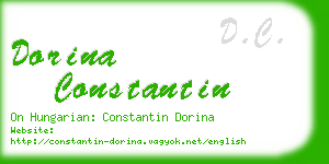 dorina constantin business card